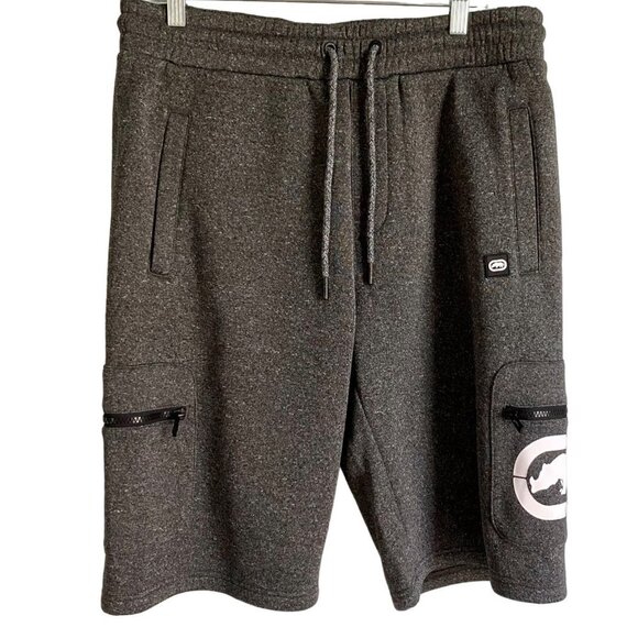 ECKO Unlimited Gray Fleece Relaxed Fit Men's Cargo Shorts Medium NEW - Picture 3 of 8